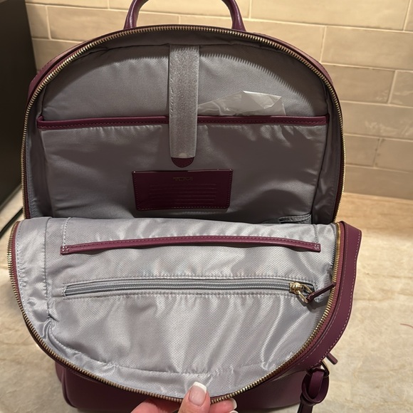 Brand new Tumi leather backpack. - Picture 3 of 5